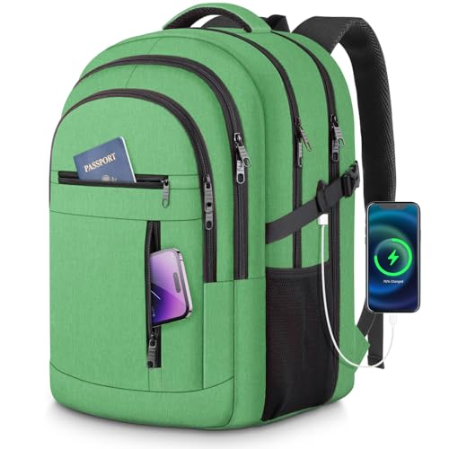 Laptop Backpack, 17.3 inch Business Travel Anti Theft Slim Durable School Laptops Backpack with USB Charging Port, Waterproof laptop Bag for Women & Men Fits 17.3 Inch College Laptop Backpack, Blue
