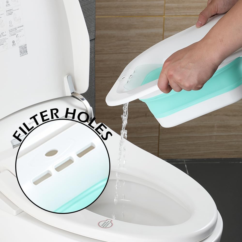 Sitz Bath for Toilet, Battery Powered, Wireless, Collapsible for Postpartum Care S26718