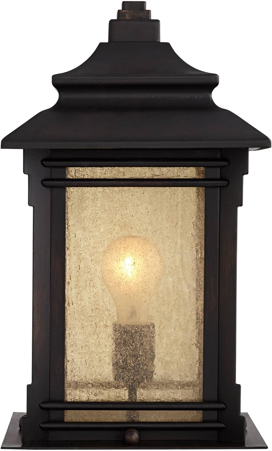 Rustic Farmhouse Outdoor Pier Mount Light Fixtures Set of 2 W77042