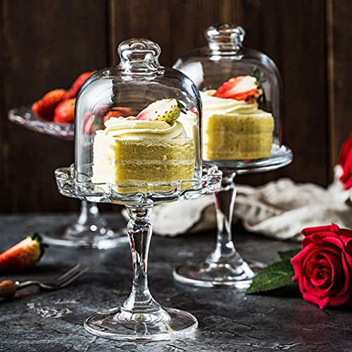 Mini Cake Stand with Dome Cover for Dessert Display C88059