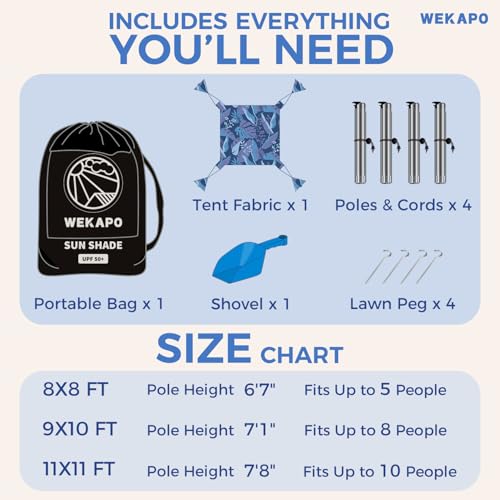 Beach Tent Sun Shelter with UPF 50+ Protection H518487