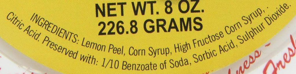 Diced Lemon Peel, 8 Ounce (Pack of 2) O1959
