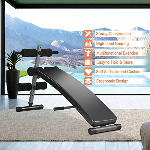Adjustable Sit Up Bench Slant Board for Ab Crunch Y89360