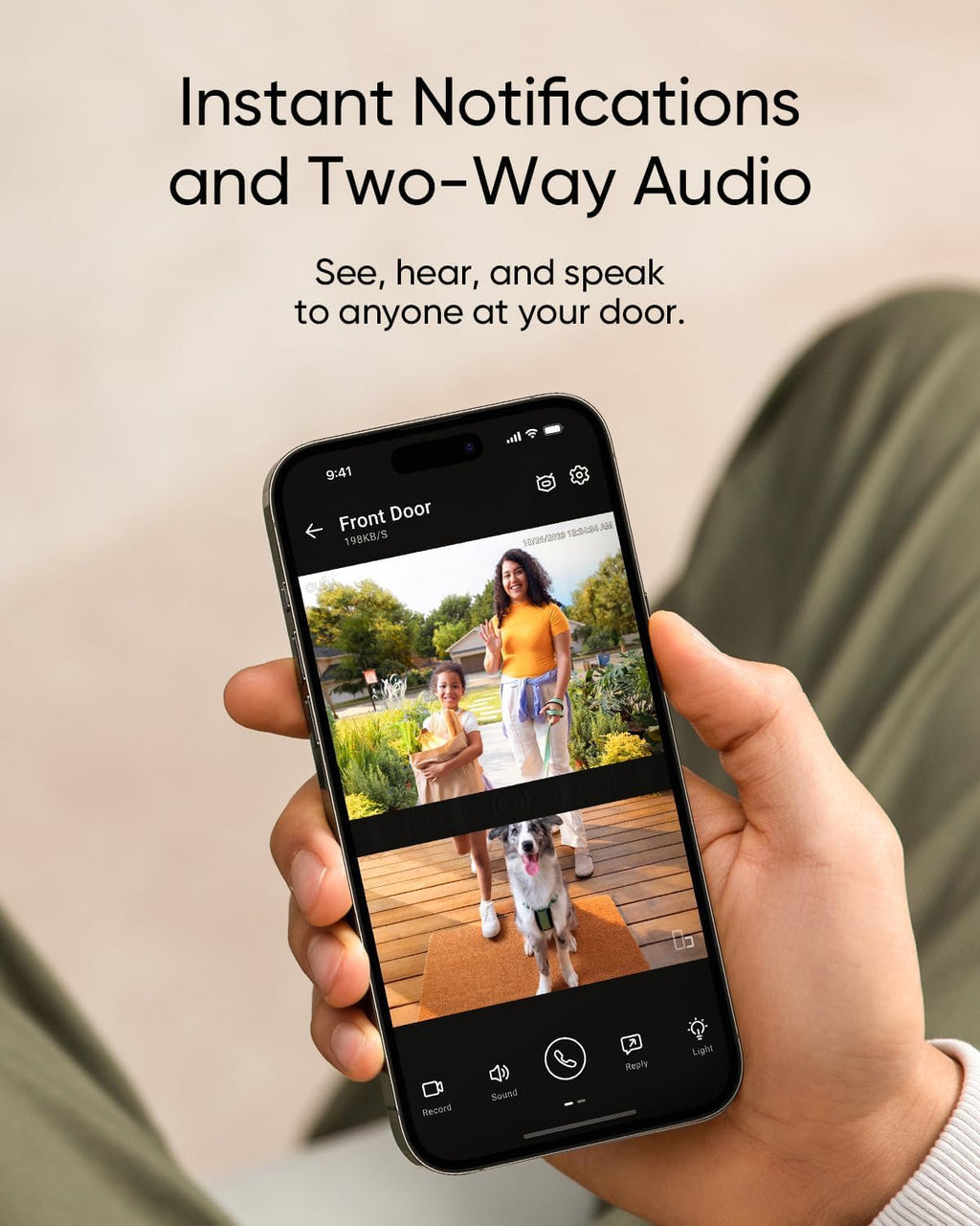 Video Doorbell with Dual Cameras, 2K Full HD and Color Night Vision Q7401