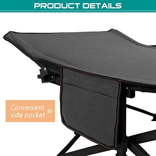Folding Camping Cot with Carry Bag, Double Layer Oxford Portable H781789