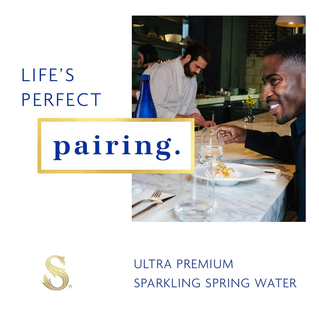 Sparkling Spring Water Bottle PET, 16 Oz, 4 6-Pack S3218