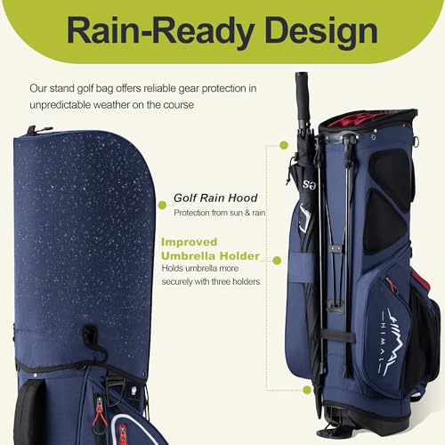 Golf Stand Bag with 10 Pockets and Top Dividers F149