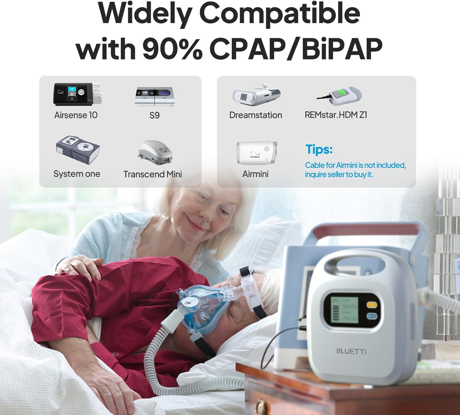 CPAP Battery Backup 305Wh Power Bank for Camping I867543