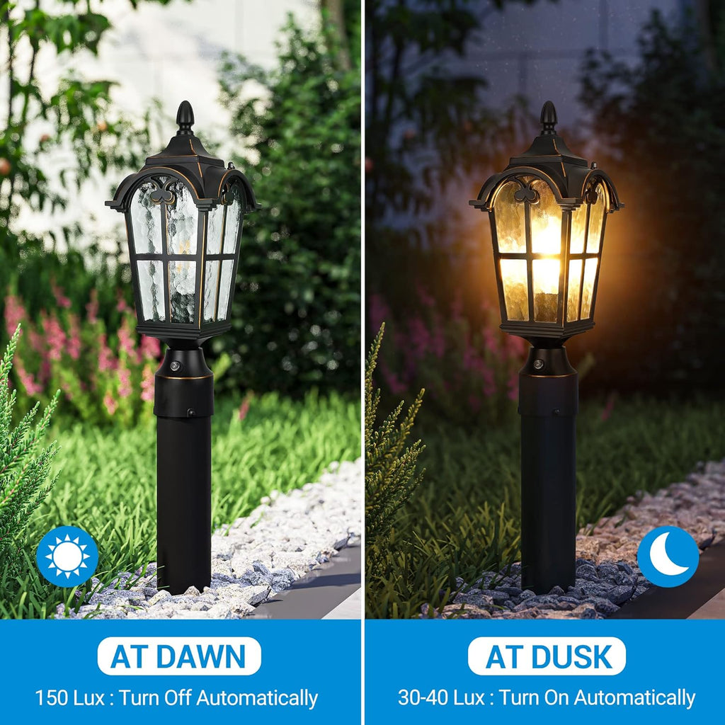 Dusk to Dawn E12 Candelabra Light Socket with Photocell Sensor, 2 Pack S980370