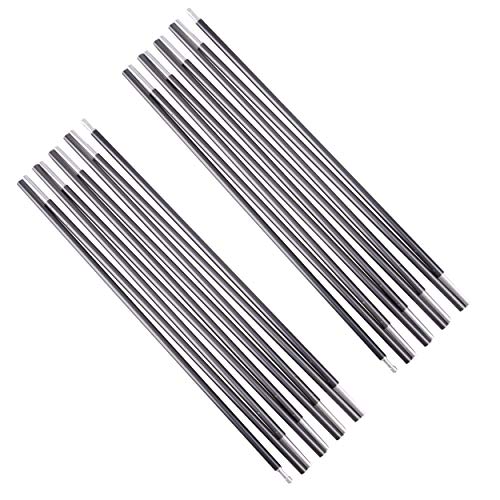 Azarxis Tent Poles Aluminum Tent Rod Replacement Camping Accessories, Multifunction Lightweight Tent Poles Repair Kit, 7001 Series Aircraft-Grade Aluminum - 2 Poles