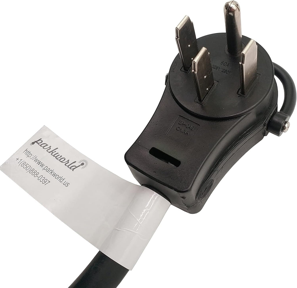 RV 50A Shore Power Extension Cord Adapter, 50amp Camper Plug 14-50P to SS2-50R, 75FT O53486