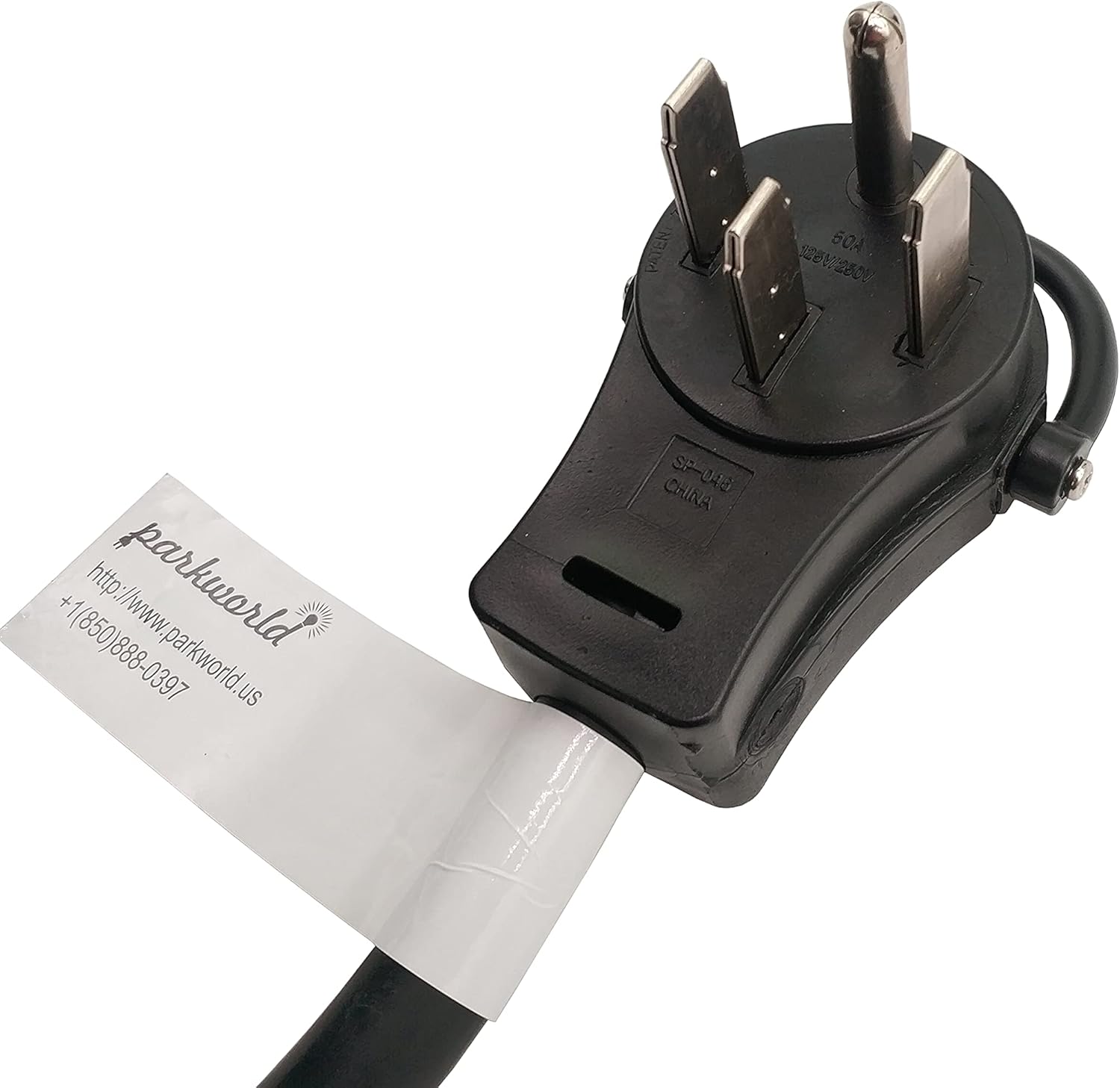 RV 50A Shore Power Extension Cord Adapter, 50amp Camper Plug 14-50P to SS2-50R, 75FT O53486