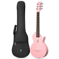 Enya Nova Go Carbon Fiber Acoustic Guitar 1/2 Size Beginner Adult Travel Acustica Guitarra w/Starter Bundle Kit of Colorful Packaging, Acoustic Guitar Strap, Gig Bag, Cleaning Cloth, String(Black)