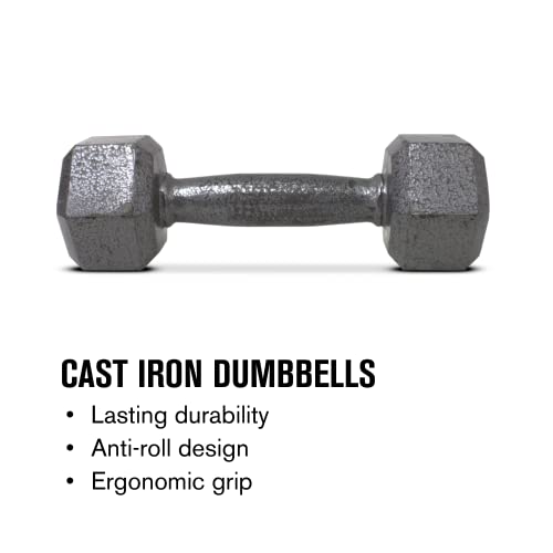 Cast Iron Hex Dumbbell L357293