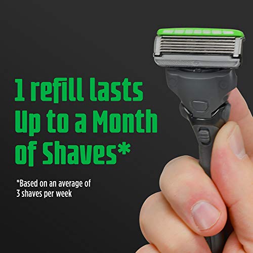 Sensitive Skin Razor with Shock Absorb Technology, 1 Handle with 2 Refills D990914