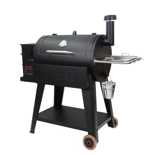 Wood Pellet Grill, 820 Square Inches, Black R39674