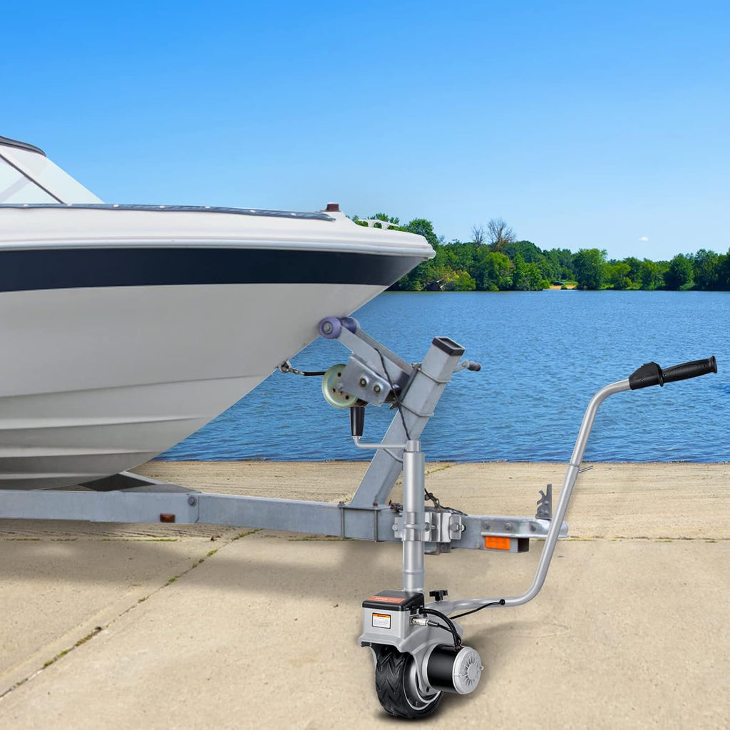 Electric Trailer Dolly, 5000 lbs Towing Capacity, 12V with 8" Rubber Tire X477916