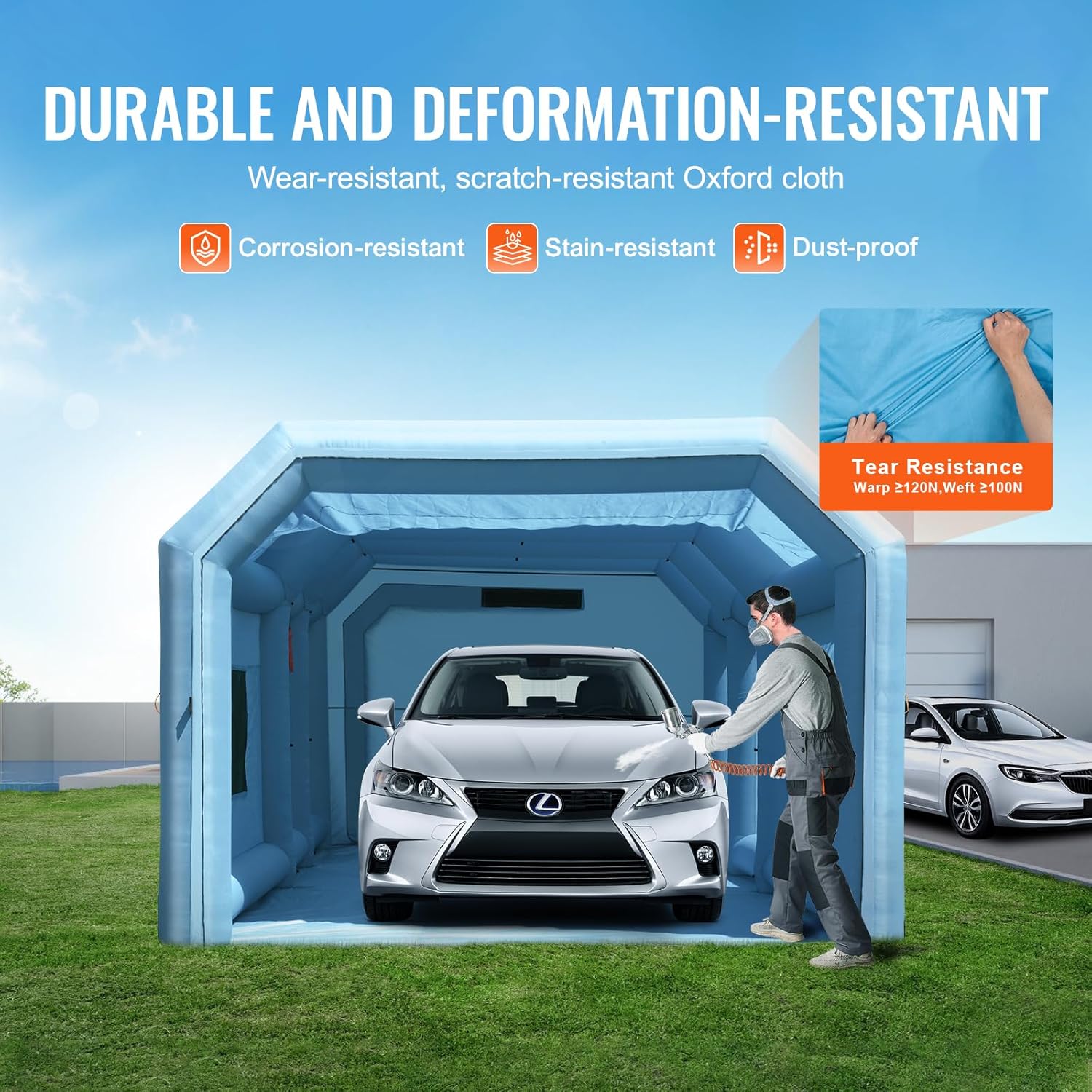 Inflatable Paint Booth for Car and Motorcycle Spray Painting Q158008
