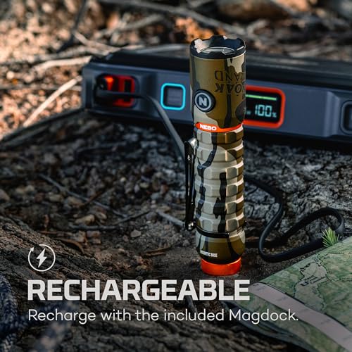Rechargeable LED Flashlight with Power Control and Removable Clip A943