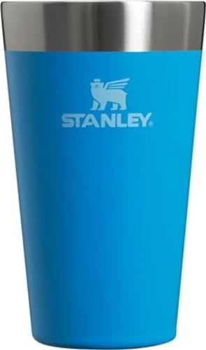 STANLEY Adventure Inulsated Stacking Beer Pint Glass, 16oz Stainless Steel Double Wall Rugged Metal Drinking Tumbler
