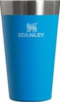 STANLEY Adventure Inulsated Stacking Beer Pint Glass, 16oz Stainless Steel Double Wall Rugged Metal Drinking Tumbler