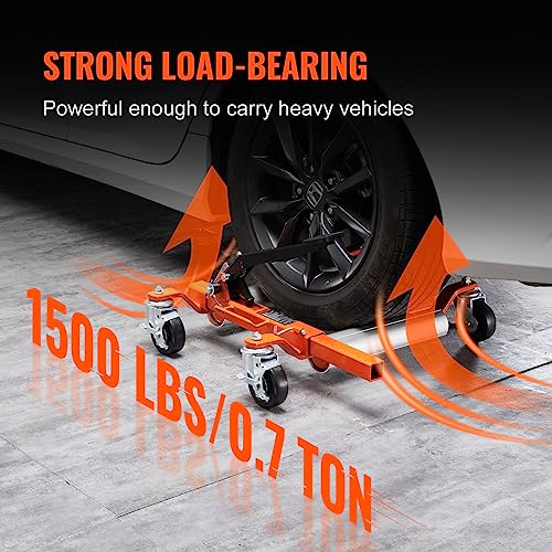 Wheel Dolly Car Skate, Heavy Duty Ratcheting Tire Skate for Car Truck RV Trailer, 1500 LBS N2265