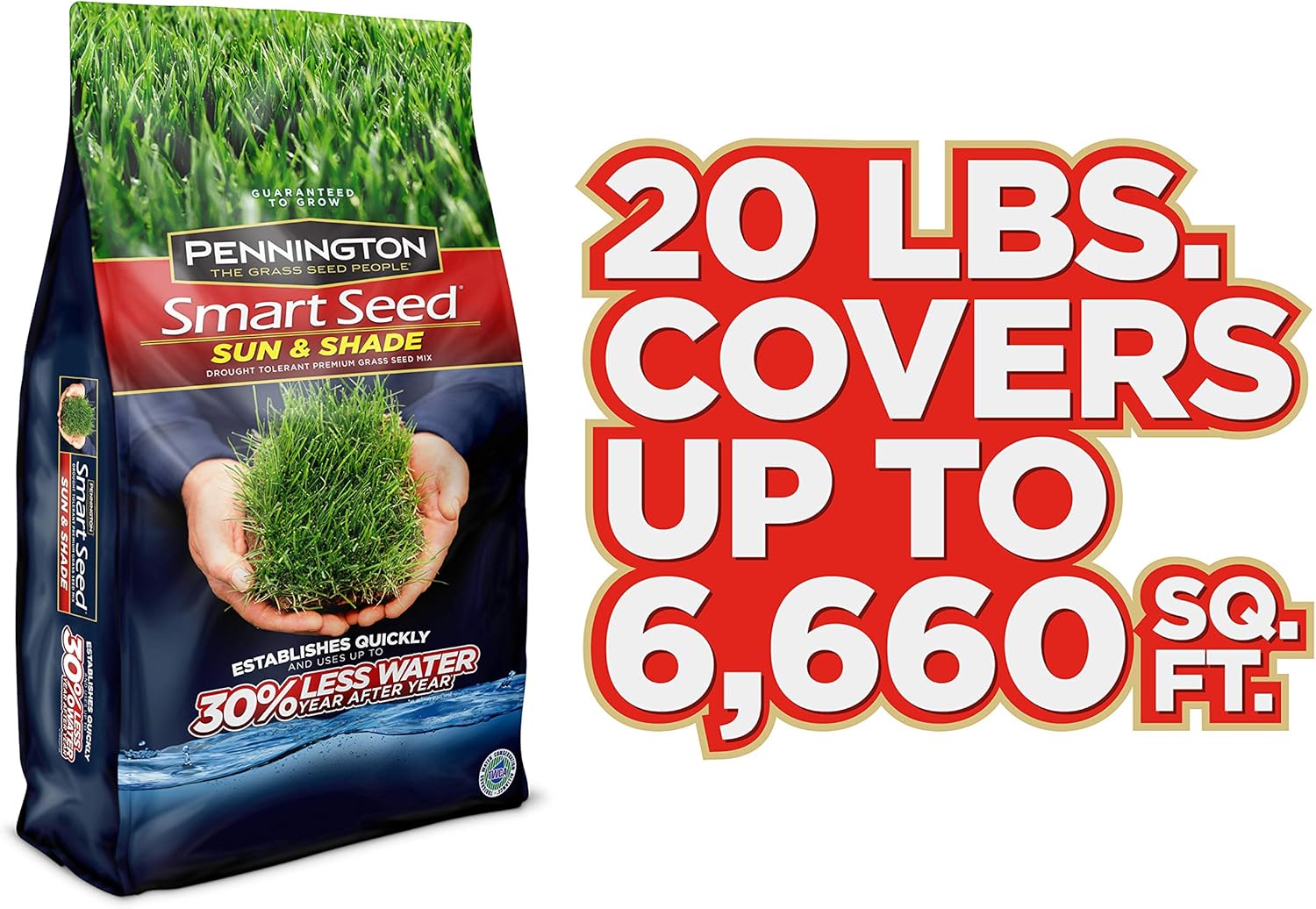 Sun and Shade Grass Seed, 20 LBS T830