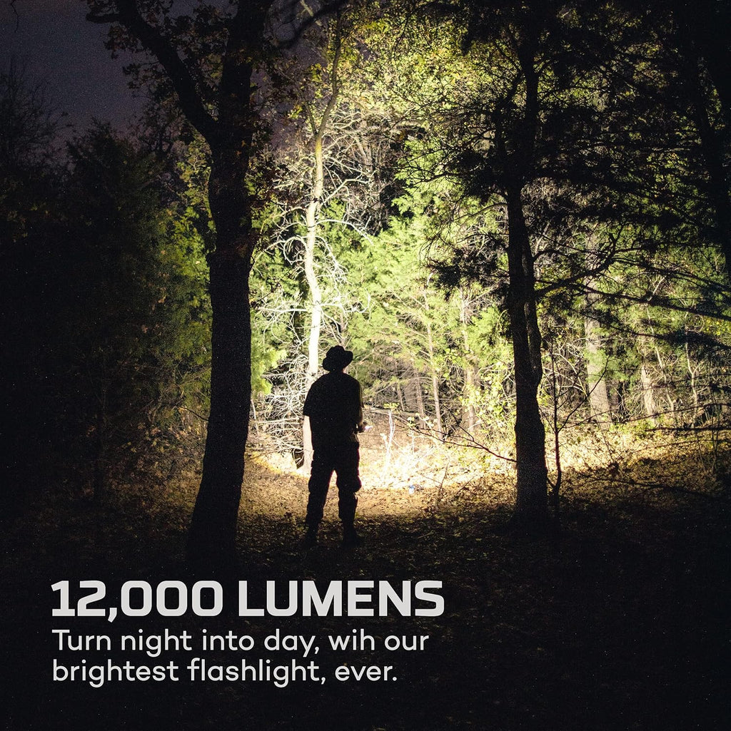 USB Rechargeable 12000 Lumen Flashlight and 1500 Lumen Headlamp for Camping Hiking I299268