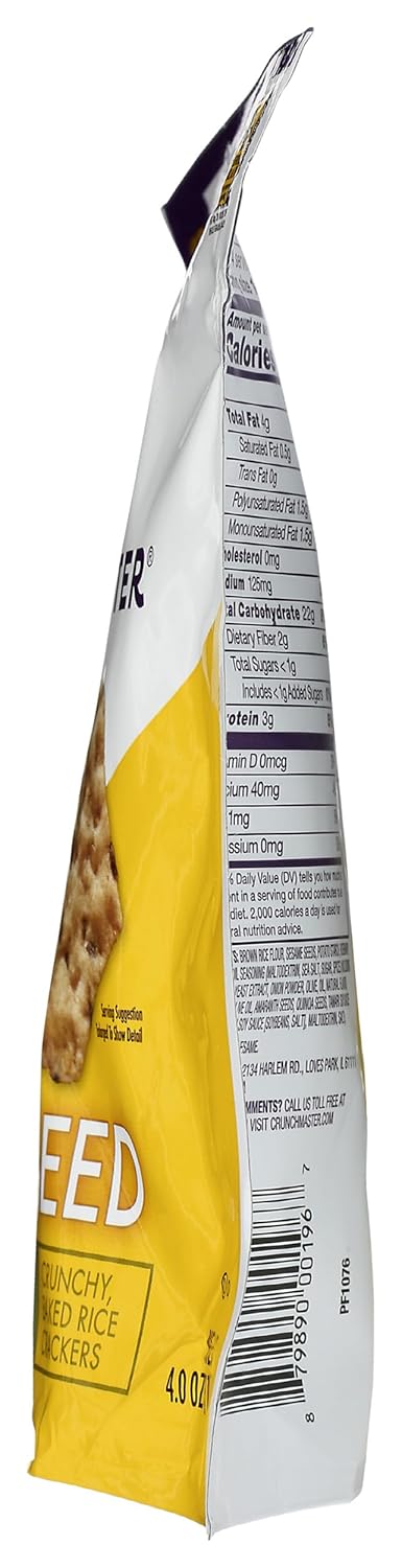 Multi Seed Crackers Rosemary Olive Oil Gluten Free P9794
