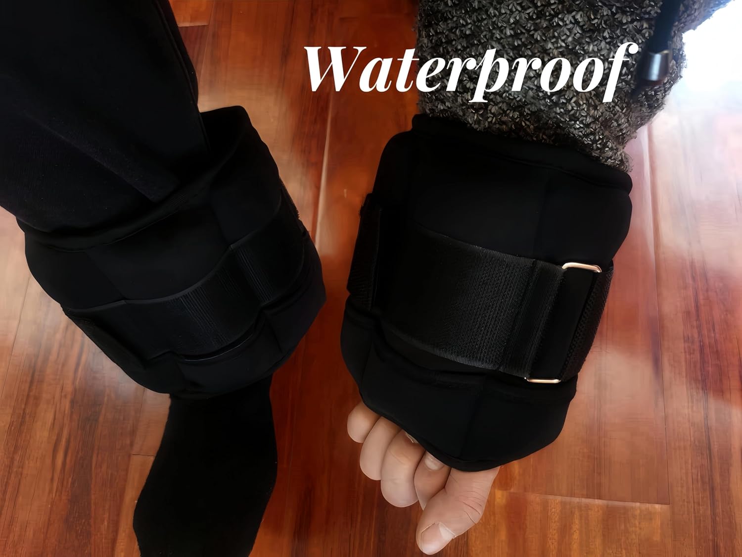 Adjustable Ankle and Wrist Weights Set, 10-Pound Pair L490555