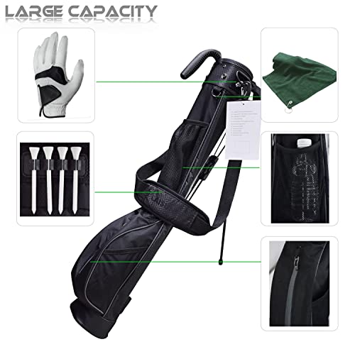 Lightweight Mini Golf Stand Bag with Rain Cover and Padded Shoulder Strap T98816