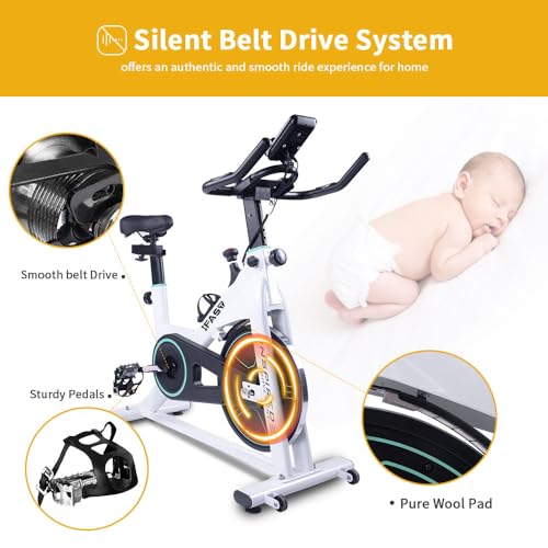 Stationary Exercise Bike for Home Cardio Training with LCD Monitor Z342898