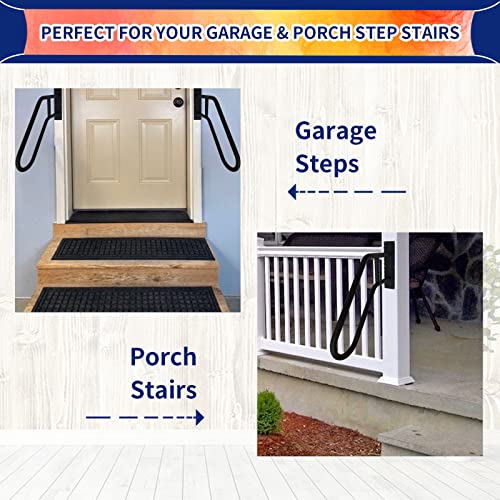 Outdoor Handrail Wall Mount for Garage, Porch, Garden Steps U776