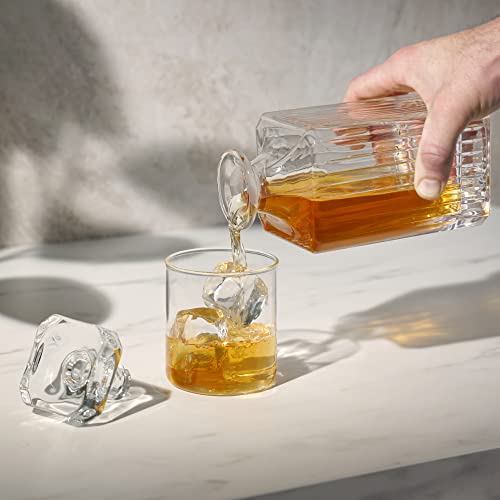 Crystal Rocks Glasses Old Fashioned Whiskey Glass Set of 4 T7936