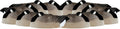 Dakota Decoy X-Treme Flocked Sleeper Shell Canada Goose Decoy Pack of 12