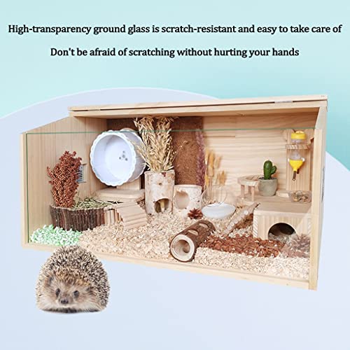 Wooden Hamster Cage, Reptile Terrarium, Small Animal Habitat C564