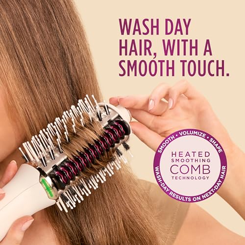 Heated Comb and Blow Dryer Brush with Heat Resistant Storage Bag W7566