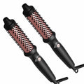 B.R.U.S.H. 30/40 Hot Styling Brush,Rotating Hair Dryer Brush, Three Temperature Settings, 2 in 1, Curl Hair, Straighten Hair, 360 Rotating Hot Air Styler (Black)