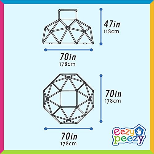 Monkey Bars Climbing Tower for Kids Ages 3-6, Green/Blue X211