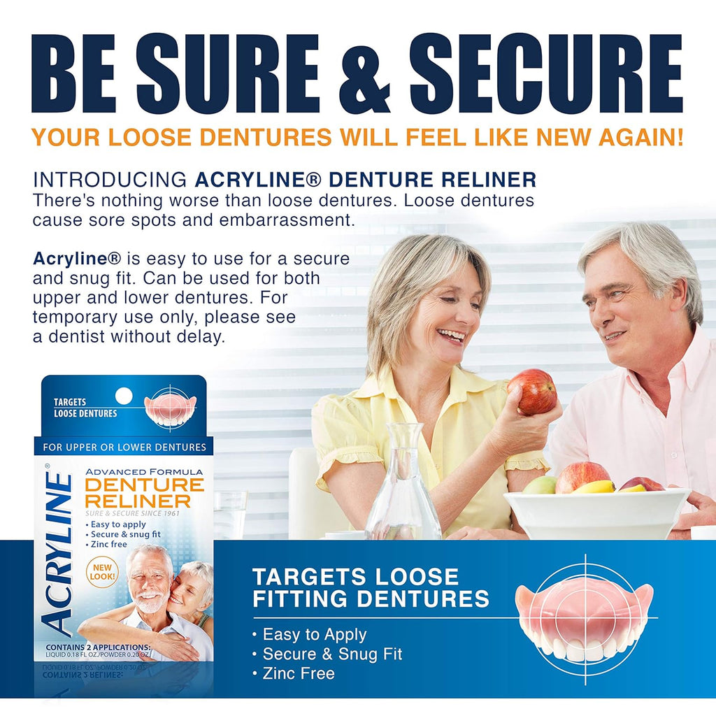 Denture Reliner for Upper and Lower Dentures K8428