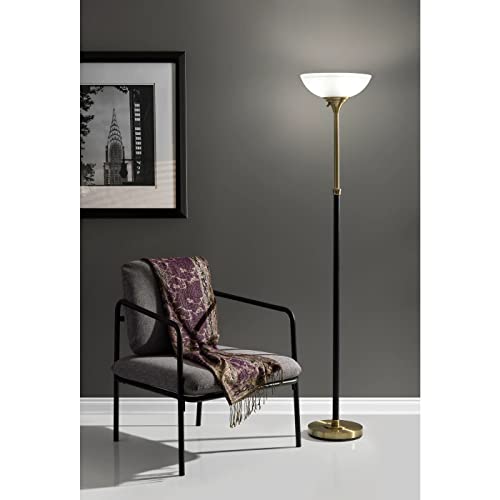 Bergen Torchiere Floor Lamp, Black B303