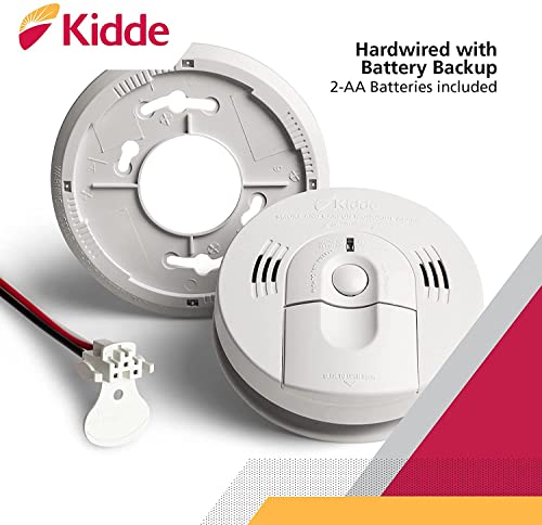 Smoke & Carbon Monoxide Detector, Hardwired, Battery Backup, 2-Pack H838