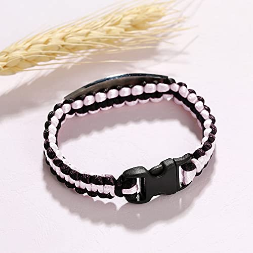 Stainless Steel Medical Alert Bracelet for Women Q7308