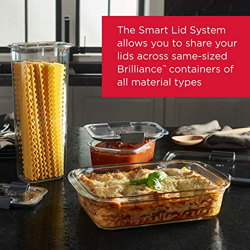 Glass Food Storage Container with Lid, 8-Cup, 2-Piece Set N2725