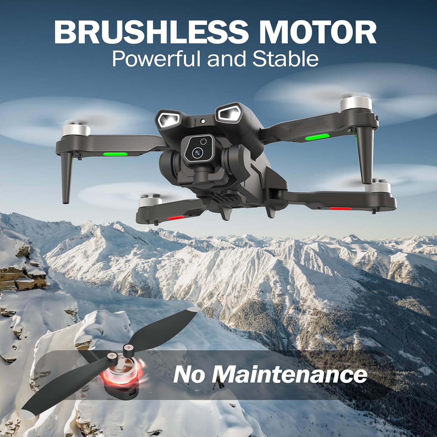 4K Camera Drone with Brushless Motor for Adults and Beginners C69038