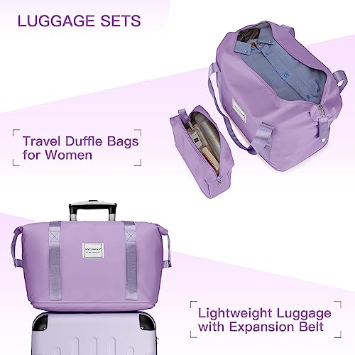 Luggage Sets 6 Piece, Expandable Suitcases with Wheels, Hardside TSA Lock J537