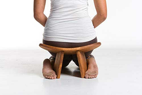Meditation Bench with Bag, Portable Wooden Kneeling Seiza Seat K476