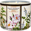 Bath + Body Works - White Lavender Eucalyptus Candle - Eucalyptus + Spearmint + Lavender - 3 Wick Floral Scented Candle for Women w/Decorative Label and Lid - 14.5 oz - New for Mother's Day 2024