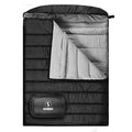 Double Sleeping Bag for Adults,15 Degree and 0 Degree 2 Person Sleeping Bag Cold Weather Queen Size Sleeping Bag for Couples or Family Outoor Camping, RV Traveling