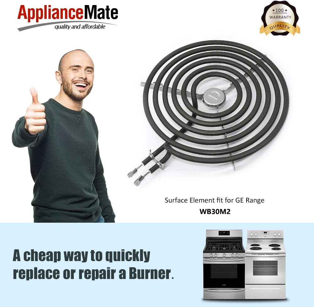 8" 6 Turns Range Surface Element Coil Replacement for Electric Range Burner Q351116